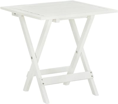 Bistrotafel Massief Hout - Ronde Tuin Tafel - Buiten Zitten - Inklapbaar Ontwerp - 46 x 47 x 46 cm