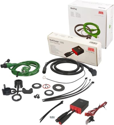 Acculader 12V 5A met Aansluitset voor Voertuigonderhoud
