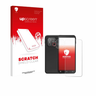 upscreen - Screenprotector voor Emporia Smart ME7 (Voor+Camera) - Folie Beschermfolie transparant