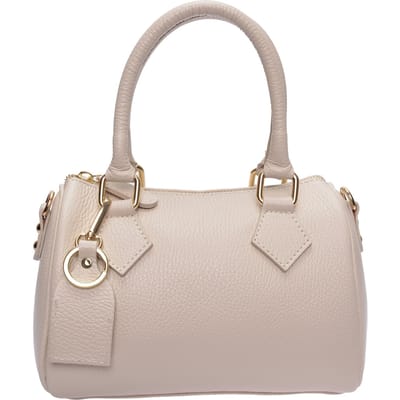 Luisa Vannini Beige Rundleer Tas