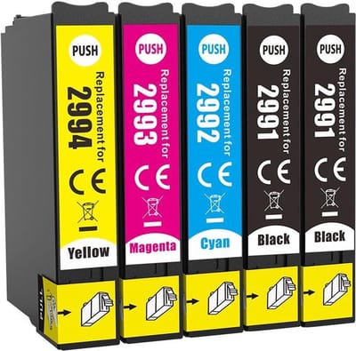 Inktcartridges Geschikt voor Epson 29XL | Multipack van 5 cartridges