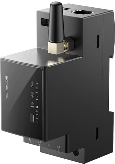 Slimme Energiemeter - Energie Monitor - Netgekoppeld Systeem - Real-time Inzicht - Zwart