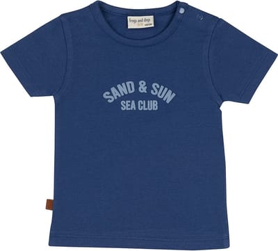 Frogs and Dogs - Sand & Sun T-Shirt | Twilight blue - Katoen - Maat 50/56