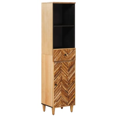 vidaXL - Badkamerkast - Bruin - 38 - x - 33,5 - x - 160 - cm - Massief - Mango - Hout