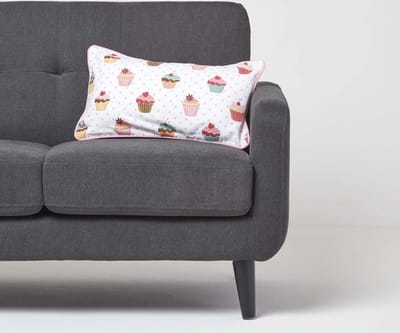 Homescapes Katoenen Cupcake Kussenhoes 30 x 50 cm