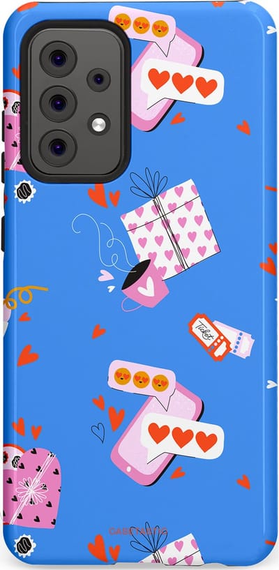 Casetastic Hoesje Geschikt voor Samsung A52 (4G/5G/s) - Stijlvolle Beschermende Duo-layer Case - Romantische Date