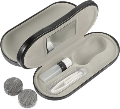 Dubbellaags Brillenetui - Brillenkoker Organizer - Brillen Opbergen - Dubbele Compartimenten - 15.8X7.4cm - Multi