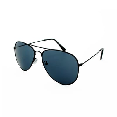 Loud and Clear® - Zonnebril - Piloten Zonnebril - Pilotenbril - Piloot - Heren - Dames - Zwart