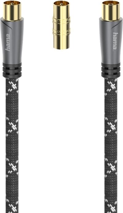 Hama 7205293, 3 m, Zwart, Wit
