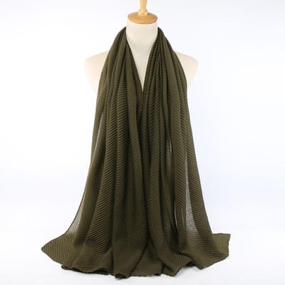 Kreuk katoenen sjaal Hoofddoek Hijab Wikkel Effen Dames Effen Sjaals Foulard Femme Dames Hoofdband Moslim Hijabs Winkel black
