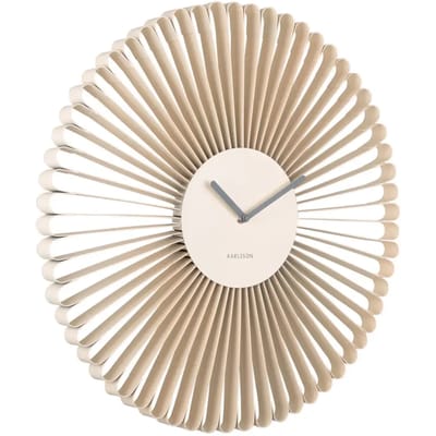 Karlsson Wandklok Cascara - Wit - 50x50x50cm - Wandklok Modern