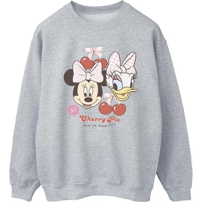Disney Dames/Dames Cherry Pie Minnie Mouse Sweatshirt (Sportgrijs)