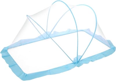 Baby Klamboe Tent - Draagbaar Bedje - Veilig Slapen - Opvouwbaar Design - 130x65x70cm - Blauw