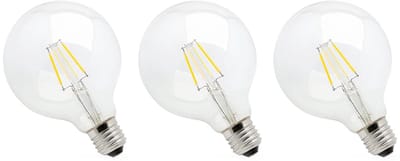 Spectrum Dimbare LED Lamp E27 4W - 230V - 380 Lumen - 2700K Warm Wit - Gezellig Licht - Dimbaar - Energiezuinig - 3 stuks