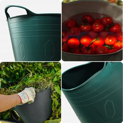 KADAX Flexibele mand Universele wasbak 26L groen