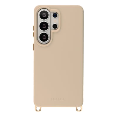Selencia Hoesje - Geschikt voor Samsung Galaxy S26 Ultra - Rivièra Backcover met Magnetische Ring met afneembare haakjes - Milky Latte