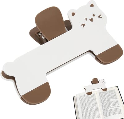 Boekenclip in kattenvorm van ABS-plastic als bladwijzer voor boeken, tijdschriften en documenten - Handig leesaccessoire voor pagina's openhouden en georganiseerd lezen