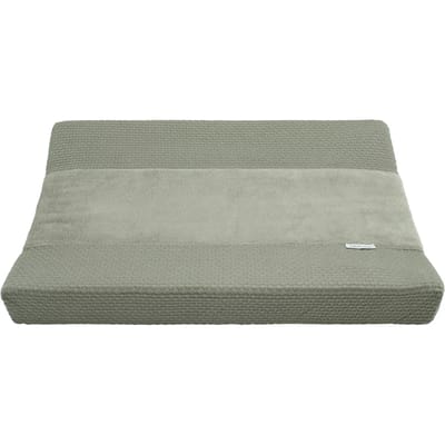Baby's Only Gebreide baby aankleedkussenhoes - Waskussenhoes - Overtrek verzorgingskussen Sky - Urban Green - 75x85 cm