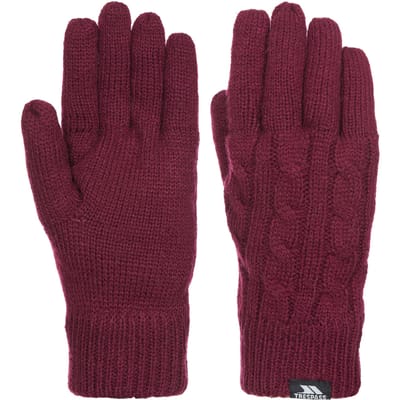 Trespass - Dames Sutella Gebreide Handschoenen (Rood)