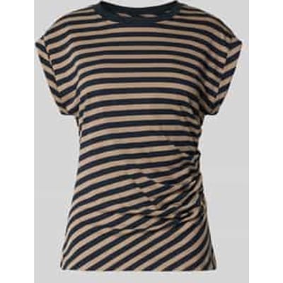 regular fit T-shirt van puur katoen model 'Epka_striped1'