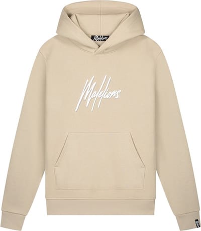 Malelions Duo Essentials Hoodie Heren Beige - Maat: S