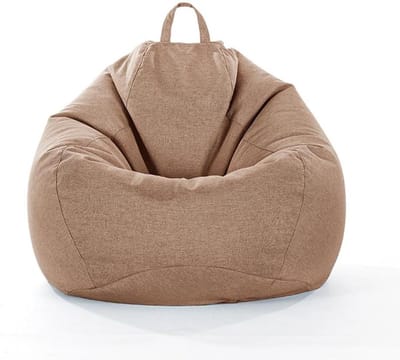 Zitzakhoes - Lui Sofa Cover - Opbergen van Knuffels - Met Handvat en Rits - XL - Lichtbruin