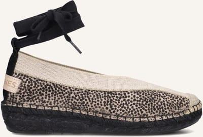 Shabbies Palma Kimono Espadrilles - Zomer Schoenen - Dames - Zwart - Maat 43