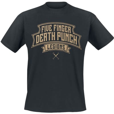 Five Finger Death Punch T-shirt - Knuckles Legions - S tot 5XL - voor Mannen - zwart