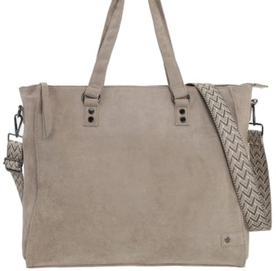 Taupe shopper/schooltas Riga OLT17811