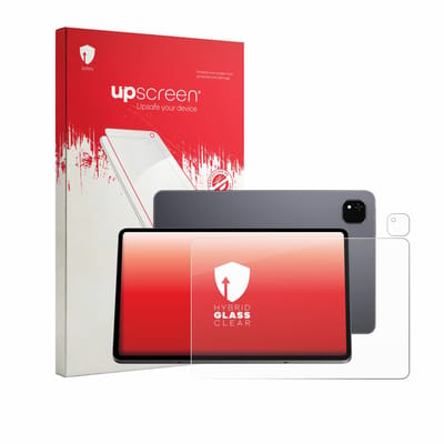 upscreen - Screenprotector voor Alldocube iPlay 70 Pad Pro (Voor+Camera) - Folie Beschermfolie Beschermglas transparant