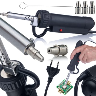 Rosfix Soldeerbout Handmatig met Zuigfunctie - 350W Elektromagnetisch - 30W Verwarming 300°C, 3