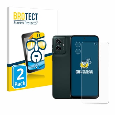 BROTECT - Screenprotector voor Motorola Moto G55 (Voor+Camera) - Folie Beschermfolie transparant 2 Stuks