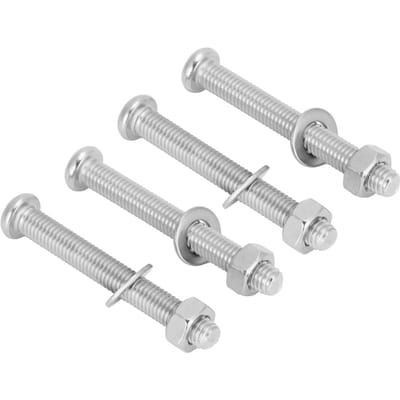 4 Sets Zwembad Trap Bevestigingsbouten Moer Onderwater Ladder Vervangingsonderdelen 7mm