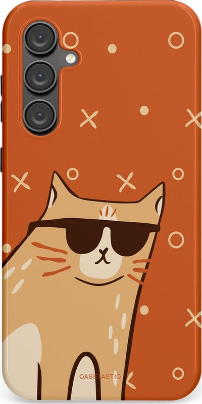 Casetastic Hoesje Geschikt voor Samsung S23 FE - Stijlvolle Beschermende Duo-layer Case - CoolCat