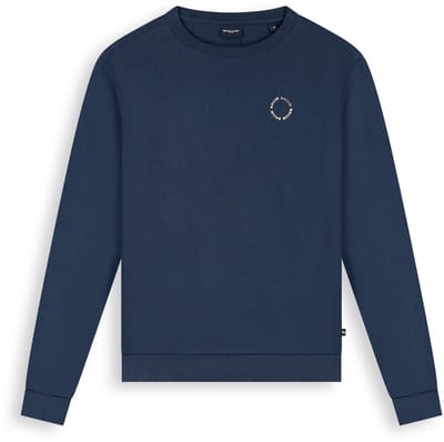 Ballin Amsterdam - Jongens Regular fit Sweaters Crewneck LS - Navy - Maat 8