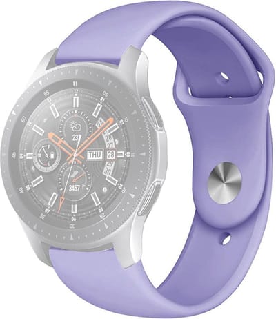 Siliconen bandje - geschikt voor Garmin Venu (2 Plus) / Venu SQ (2) / Vivomove (Style - Sport) / Vivoactive 3 / 5 / 6 / Forerunner 55 / 165 / 245 / 645 / 570 - 42mm - lila