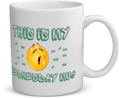 Akyol - this is my wednesday mug koffiemok - theemok - Koffie - iemand die houdt van koffie - kopje koffie - woensdag koffie - koffie liefhebbers - quote - verjaardagscadeau - cadeau - kado - gift - geschenk - verrassing - 350 ML inhoud