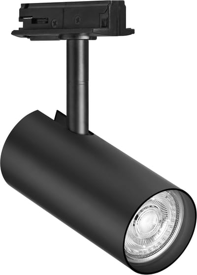 OSRAM TRACKLIGHT railsysteem armatuurkop, zwart, met GU10-voet, kan worden uitgerust met een normale of slimme lamp, slim, WiFi, loft-achtig ontwerp, IP20-bescherming