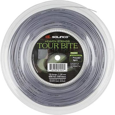 Solinco Tour Bite Rol Snaren 100m-Zilver