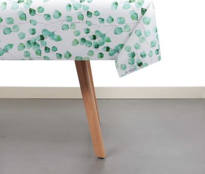 Raved Tafelzeil – 140 cm x 300 cm – Lente Bloemen – Wit – PVC – Afwasbaar