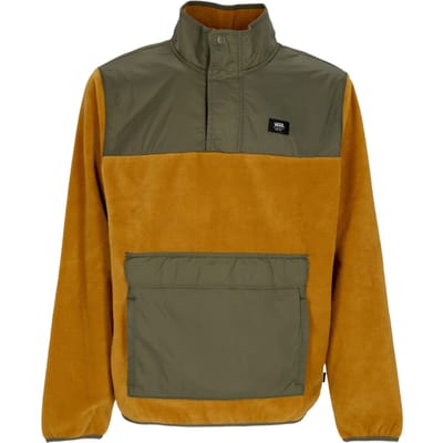 Mammoth heren pullover fleecejack goudbruin/druivenblad