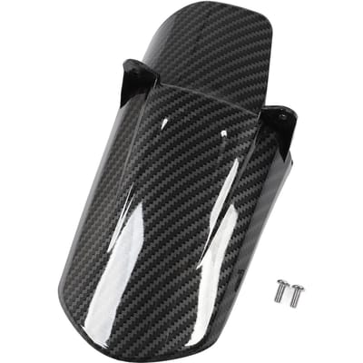 Garde-boue arrière de moto Motif fibre de carbone Roue Pneu Anti-éclaboussures Remplacement pour SUR‑RON Light Bee X S black