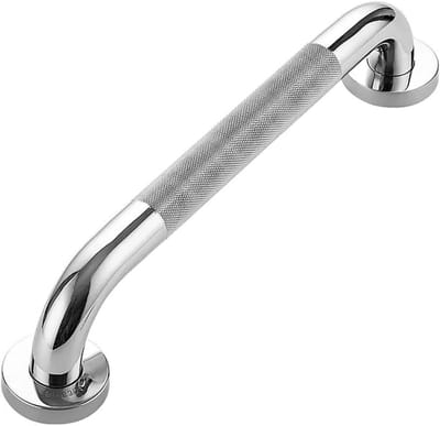 Badkamer Steunbeugel - Veiligheidshandvat Douche - Veilig Bewegen - Comfortabele Grip - 30cm - Zilverkleurig