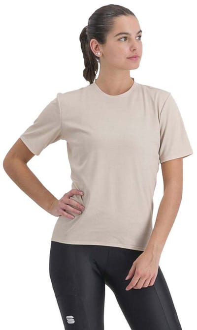 Sportful Giara T-shirt Met Korte Mouwen Beige M Vrouw