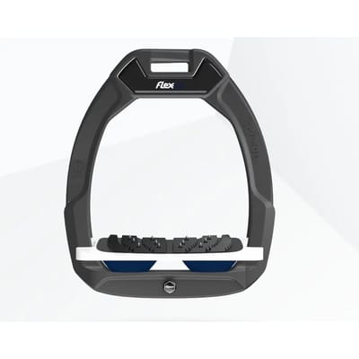 Veiligheidsstrijklappen Paardrijden Ingeloten Ultra Grip Antraciet/Wit/Marine Flex-On Safe-On