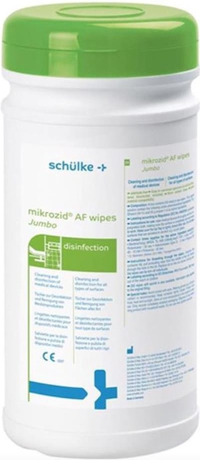 Schülke Mikrozid® AF wipes Jumbo 20x27cm met Dispenser, 200 doekjes