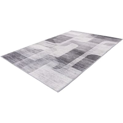 KAYOOM Vloerkleed Bluster 225, laagpolig (Zilver, 160 x 230 cm)