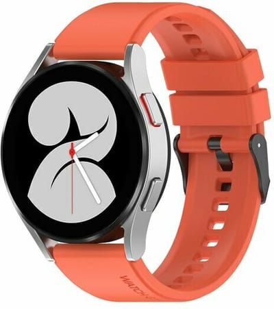 By Qubix - Geschikt voor Garmin bandje - Geschikt voor Garmin Vivomove 3 / HR / Luxe / Sport / Style / Trend - Siliconen gesp bandje - Oranje - Smartwatch bandje 20mm