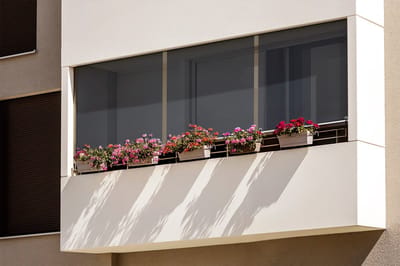 Coloray Buitenrolgordijn - Donker koelgrijs Balkonafscherming - 40x180 cm - Raamdecoratie Buiten - Zonwerend Gordijn - Windscherm Balkon - UV-Bescherming Buiten - Buitenjaloezie - Zonnescherm Verticaal