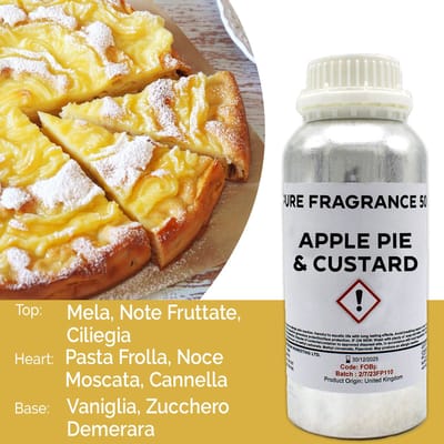 Pure geurolie met appeltaart- en vla-geur - 500 ml